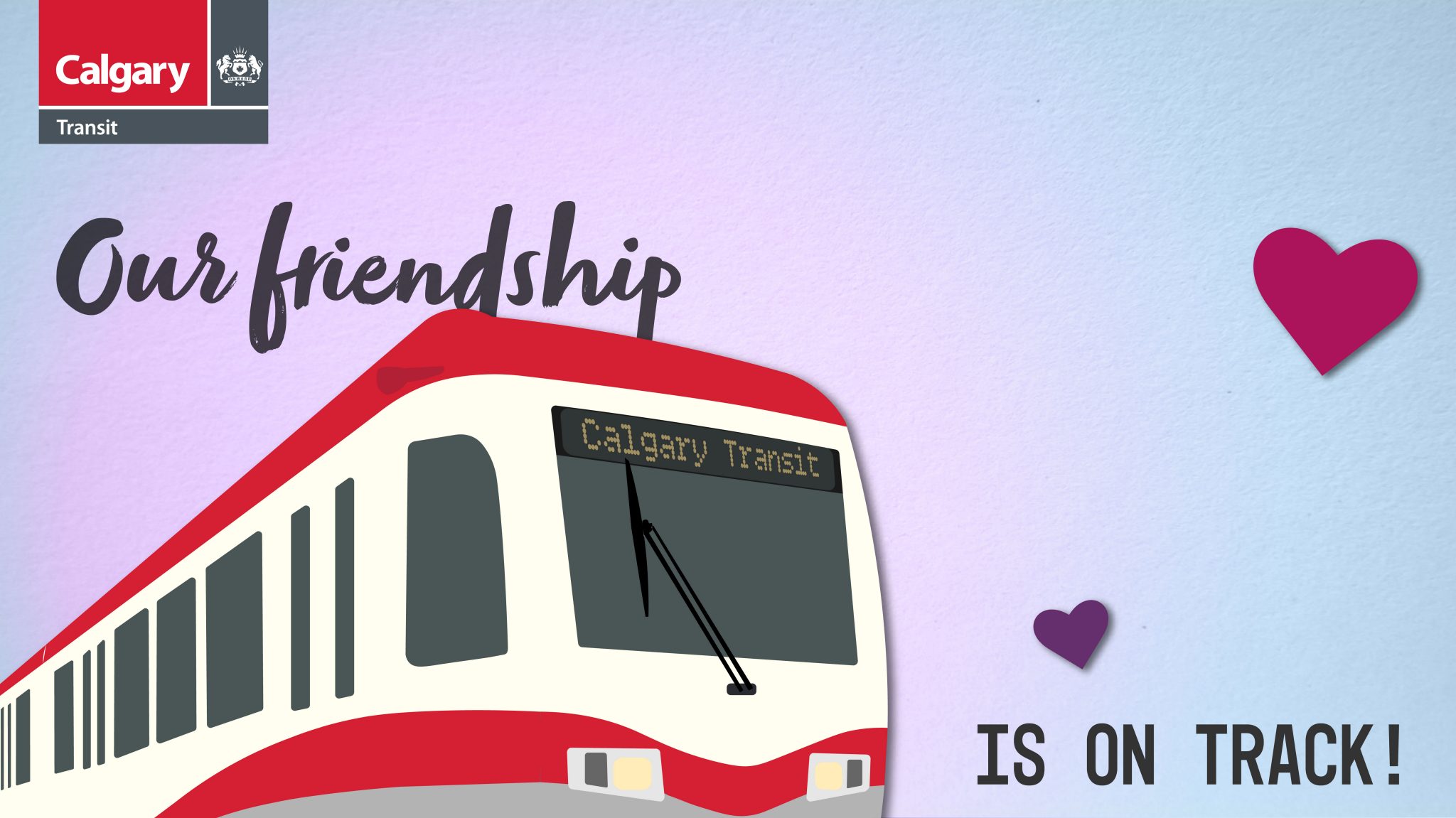 Our friendship is on track! Valentine's Day 2024